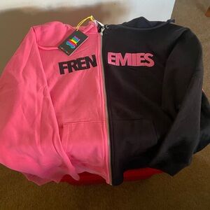 Teddy Fresh Frenemies zipped hoodie